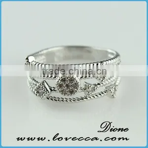 2015 Fashion Jewelry Ring!latest Weddingring Design!micro Pave Diamond Setting Ring-new Wholesale China Silver Ring thumbnail-1