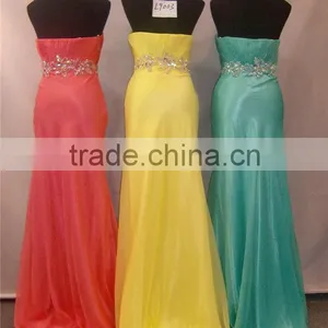 Sexy Formal Chiffon off Shoulder Bead Evening Dresses China thumbnail-5