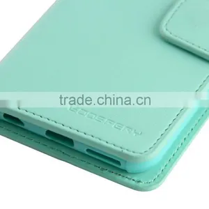 Mercury Goospery Sonata Diary Wallet Cover Case PU Leather Flip Protective Cases for Samsung Galaxy S6 Mobile Phone thumbnail-4