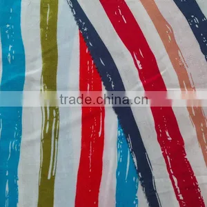 Stripe- Printed Rayon Fabric thumbnail-2