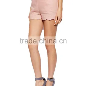 China Supplier Wholesale Top Quality Girls Pink High Waisted Shorts Sexy Ladies Fashion Short Pants thumbnail-2