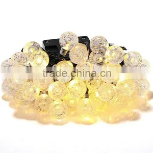 Christmas Holiday Name Solar Power 4.8M 20 LED Ball String Lights thumbnail-4