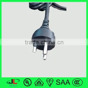 Thailand Standard 3 Pin Power Cord Plug With Copper Eletrical Power Wire Cable thumbnail-1