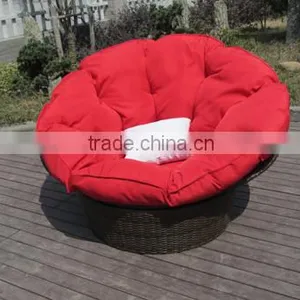 Modern Rattan Swivel Sofa Chair Round Cushion Cover thumbnail-3