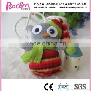 2015 New High Quality Plush Owl Keychain Hot Selling thumbnail-1