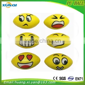 High Quality Children Toy Soft Anti Stress Ball,olive Face PU Foam Ball thumbnail-1