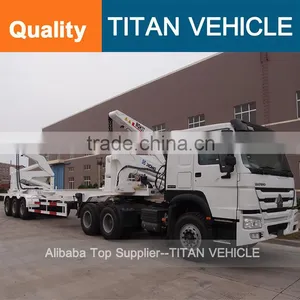 3 Axle 37 Ton 40 Ton Self Loading Sideloader for Loading 20 Feet 40 Feet Container thumbnail-5