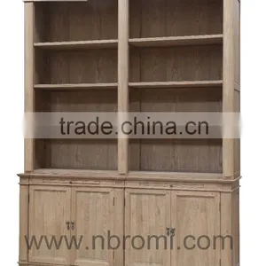 The Solid Oak Bookcase Furniture of Romi thumbnail-2