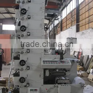 320 Hot Shrinkable PVC Lable Roll Flexographic Printing Machine thumbnail-1