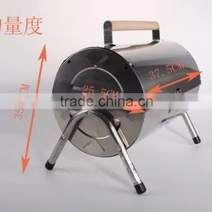 Small Size Barrel Grill Outdoor Portable Charcoal Bbq Grill thumbnail-2
