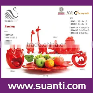 Unique Wholesale Wedding Decoration Pieces Red Fruit Plate thumbnail-1