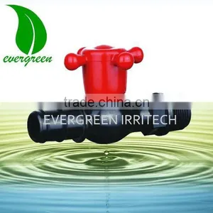 PVC Straight Water Tap Plastic Drip Irrigation Mini Ball Valve thumbnail-1