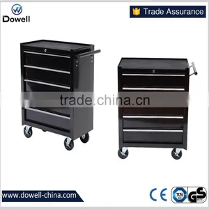 24" Wide 5 Drawer Rolling Tool CabinetTC4124 5 Drawer Intermediate Chest, Silver/Black Professional 5Drawer Rolling Cabinet thumbnail-1