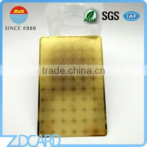 Custom Size Golden Color Metal Business Card thumbnail-3