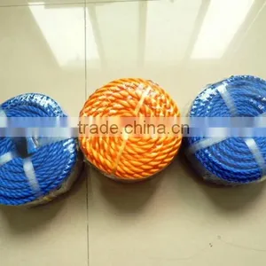 6mm Orange Pe3-strand Rope in Roll,coil,twine,3--strand Pe,pp Twisted Rope thumbnail-4