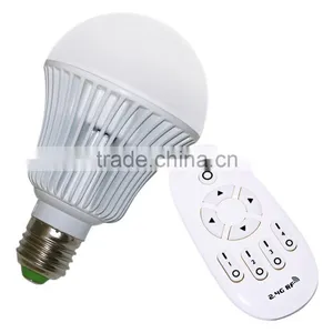 9W 2.4G Wireless E27 Led Bulb Lamp With Remote Control Color Brightness Adjustable thumbnail-1