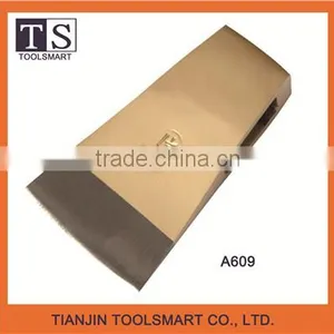 Working Golden Forged Axe Head With Trapezoid Eye thumbnail-1