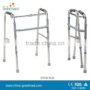 Adjustable Aluminium Folding Old People Walker for Elderly thumbnail-2
