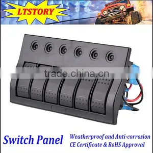 Boat Marine Rocker Switch Panel 4 Switches thumbnail-4
