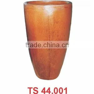 Vietnam Crystal Brown Outdoor Ceramic Flower Pots thumbnail-1