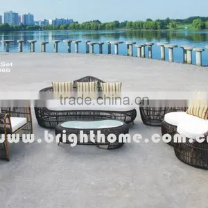 Aluminum PE Rattan Handcraft BP-860 Wicker Outdoor Sofa thumbnail-1