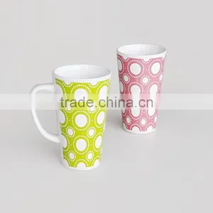 16oz Ceramic Coffee Mug, V-Shape With Decal Printing for Promotion thumbnail-5