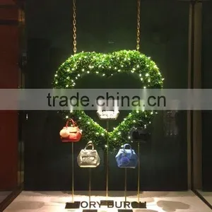 42'' Preserved Boxwood Love Wreath Topiary thumbnail-3