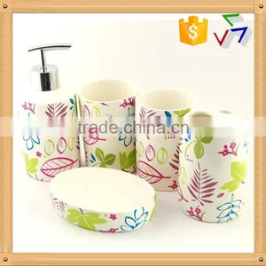 5pcs Ceramic Bathroom Set thumbnail-1