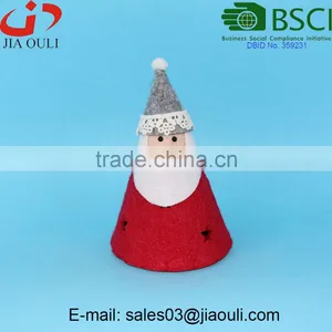 New Design Christmas Decoration With LED Non-woven Fabric Santa Claus Doll thumbnail-1