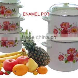 High Quality Enamel Cooking Pot Casserole Cookware thumbnail-3