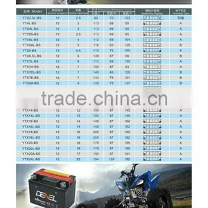 Dry Charged Maintenance Free Battery for Moto/scooter/lawn Mower thumbnail-2