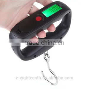 2016 New Arrival Hot Sale 50Kg/10g LCD Digital Electronic Portable Hanging Luggage Weight Wide Hook Scale thumbnail-1