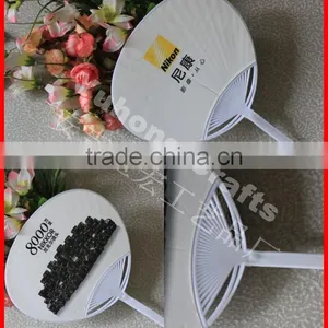 Round Promotional pp Hand Fan thumbnail-1