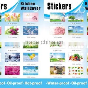 Fashion Decorative Wall Sticker , Kitchen Aluminum Foil Oil Stickers,TV Setting Post thumbnail-6