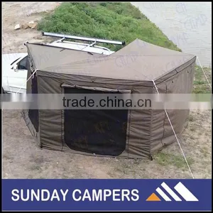 High Quality Canvas Camping Car Foxwing Awing for Sale thumbnail-3