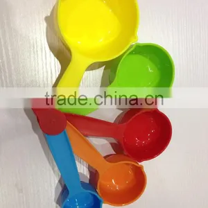 Food Grade 5pc Plastic Measuring Spoon Set New Style Plastic Scoop Set thumbnail-1