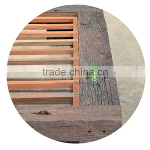 Furniture, Low Bed ,Japanese Style King Size With Reclaimed Solid Wood thumbnail-4