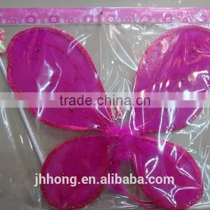 Deep Pink Butterfly Wings for Party Girls Set thumbnail-1