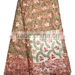 Fashiuonable African Women Wedding Dress Lace Sequined Tulle Lace With Stones FL1394 thumbnail-6