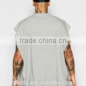 Super Oversized Hip Hop Cape T-shirt, Bulk Plain Cheap High Quality T-shirts Men OEM thumbnail-2