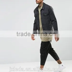 Personalized Wholesale Import Longline Distressed T-shirt Men OEM, Street Hip Hop Wear thumbnail-4
