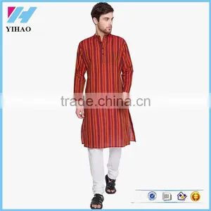 Men's Clothing Long Sleeve Knee Length Kurta Designs thumbnail-1