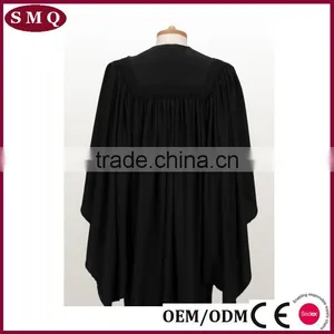 China Factory Custom Graduation Ceremony Dresses Black Master Graduation Gown thumbnail-3