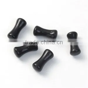 4mm Acrylic Ear Stretcher Expander Bobbin Black Beautiful Ear Plug Expander thumbnail-1