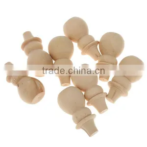 Plain Blank DIY Wooden Snowman Peg Dolls Wedding Party Cake Toppers Favour Craft Decoration thumbnail-3