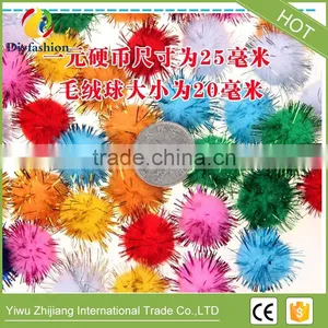 20mm Handmade Art Toys Chenille Stems Bendaroos Christmas Plush Ball Hair Root Diy Children Toys Gifts thumbnail-4