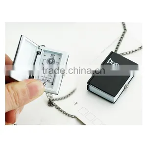 Death Note Book Shape Pocket Watch With Chain Necklace Watch thumbnail-3