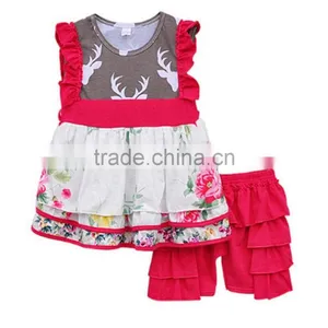 Mustard Pie Remake Floral Cotton Baby Girl Romper thumbnail-3