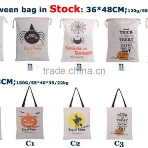 Wholesale Personalised Christmas Canvas Santa Sack With Drawing in Stock thumbnail-2