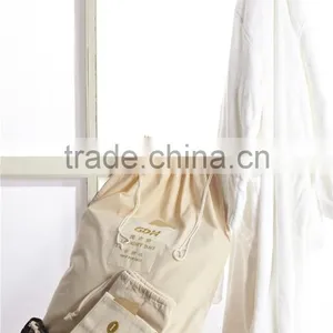 Wholesale Washable Drawsting Hotel Canvas Laundry Bag thumbnail-2